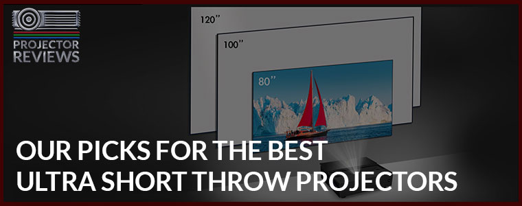 Best ultra short throw projectors banner.