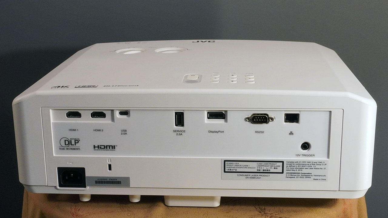 Benq Lh730 Connection Panel - Projector Reviews - Image