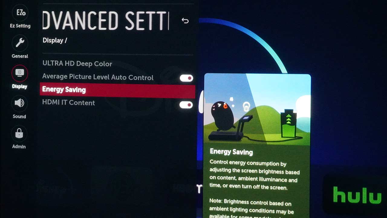 LG BU70QGA Projector Menu - Projector Reviews - Image