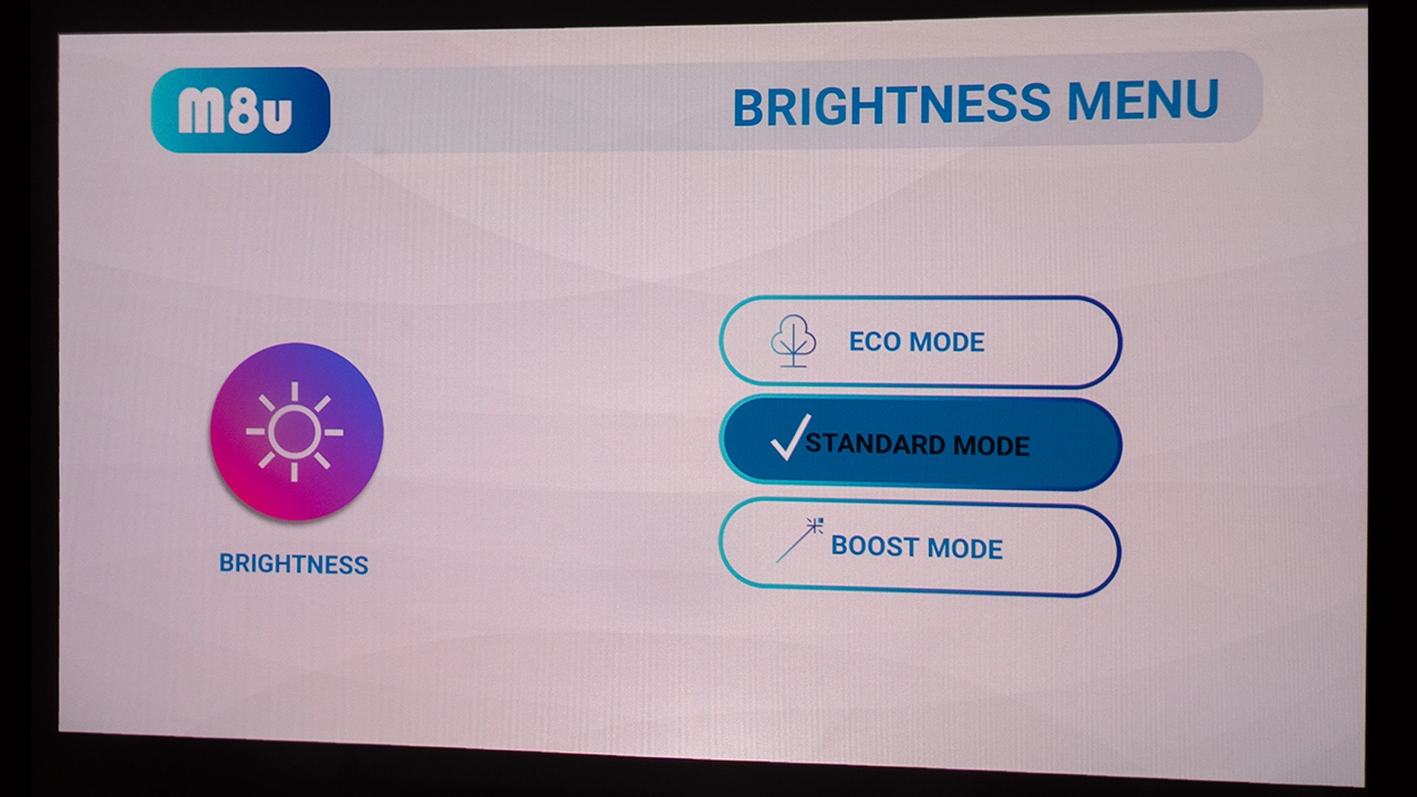 AAXA M8U Menus - Projector Reviews - Images