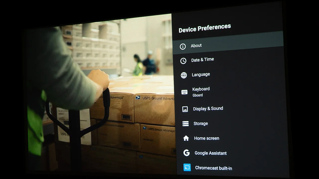 Benq Gp100A Menus - Projector Reviews - Image