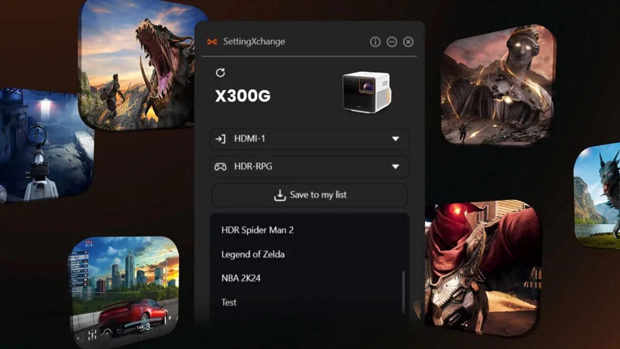 BenQ-X300G-SettingXchange - Projector Reviews Images