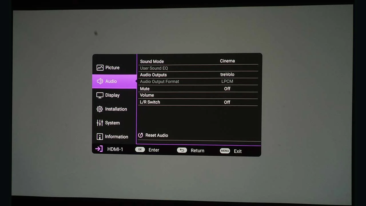 BenQ_HT3560_Menu#3 - Projector Reviews Images