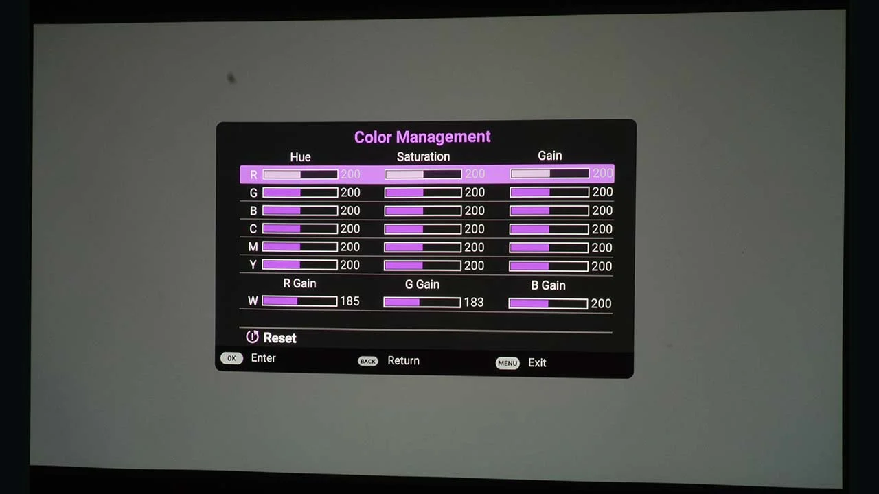 BenQ_HT3560_Menu#6 - Projector Reviews Images