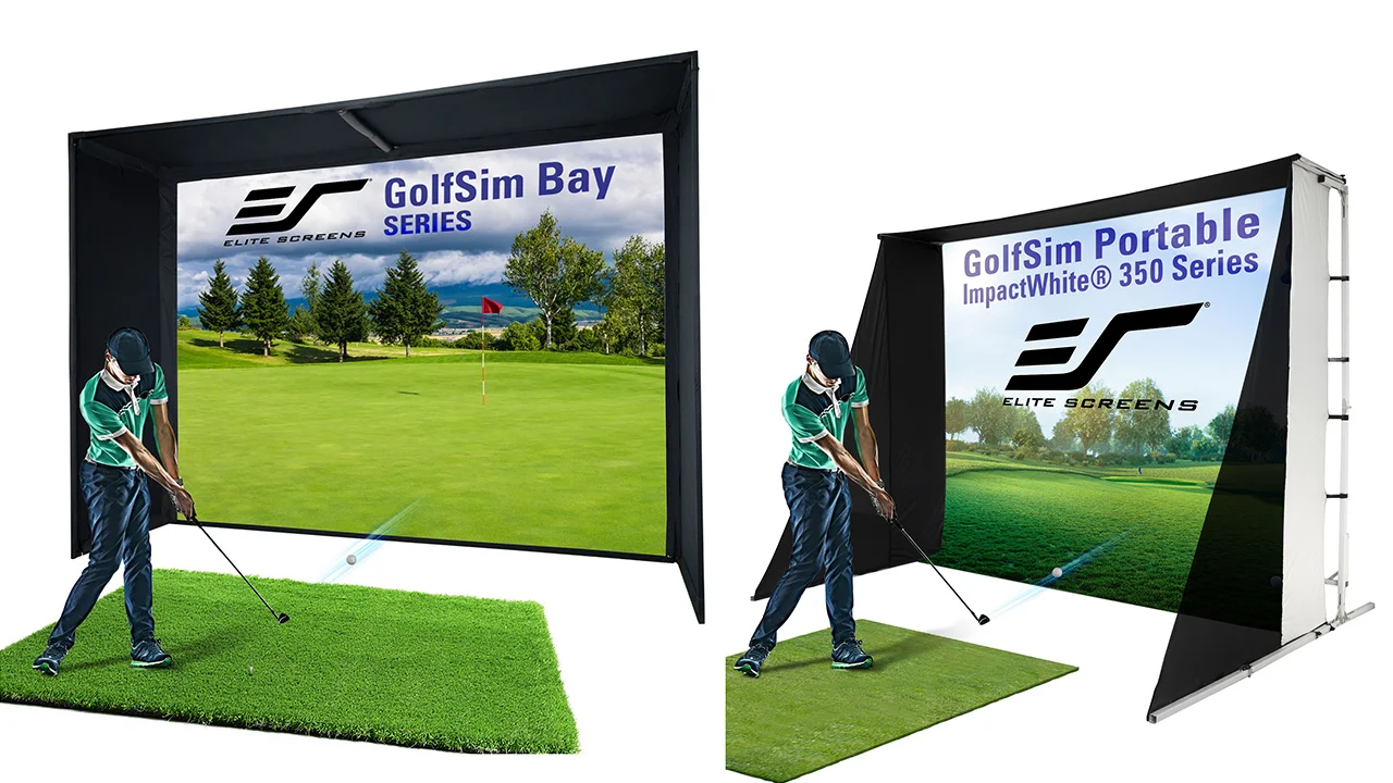 Elite Screens GolfSim In Use - Projector Reviews - Image